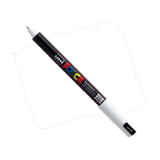 Uni POSCA PC-1MR Fine Tip Paint Pens - White