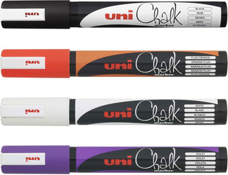 Uni-Ball PWE-5M Liquid Chalk Markers Halloween Set 4pc