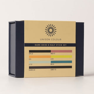 Unison Colour Soft Pastels Dark Skies Mini Set 8pc