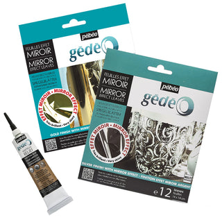 Pebeo Gedeo Mirror Foil & Mixtion Glue Bundle