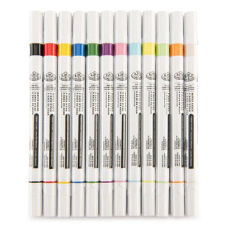Royal & Langnickel Dual-Tip Acrylic Markers 12pc Primary + Neon Set