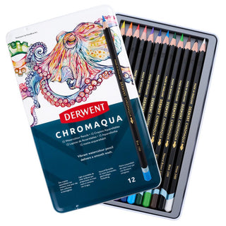 Derwent Chromaqua Pencil 12 Tin