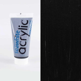Seawhite of Brighton Acrylic Paint 200ml - Black