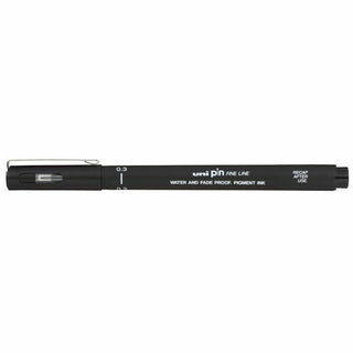 Uni-Ball Pin Fine Line Pen, Black, 0.3