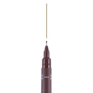 Uni-Ball Pin Fine Line Pen, Sepia, 0.5