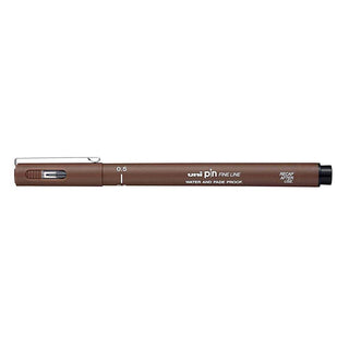 Uni-Ball Pin Fine Line Pen, Sepia, 0.5