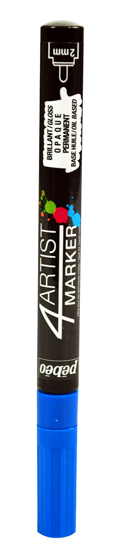 Pebeo 4Artist Oil Based Marker Pen 2mm Round Nib - Dark Blue