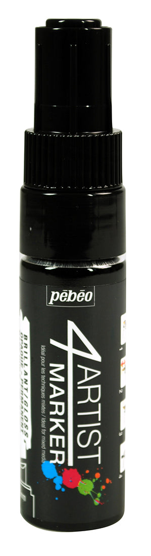 Pebeo 4Artist Oil Based Marker Pen 8mm Chisel Nib - Black