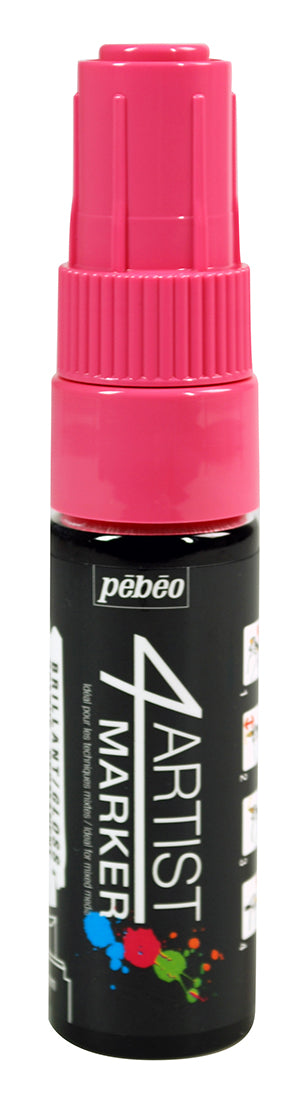 Pebeo 4Artist Oil Based Marker Pen 8mm Chisel Nib - Pink