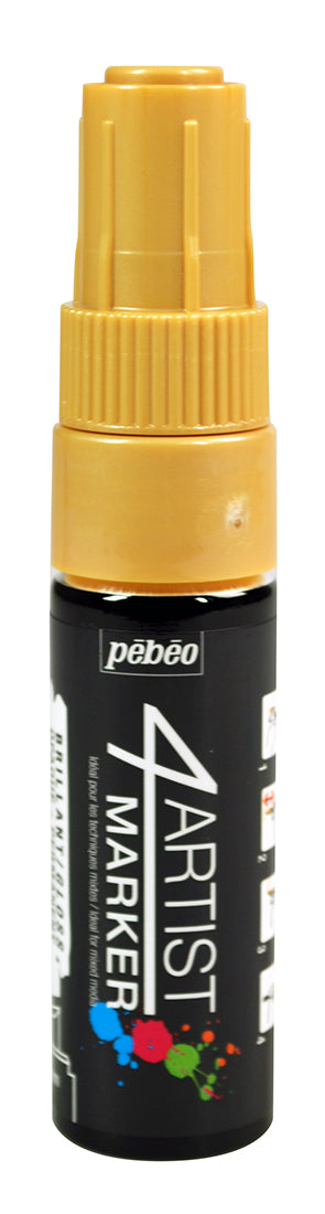 Pebeo 4Artist Oil Based Marker Pen 8mm Chisel Nib - Gold