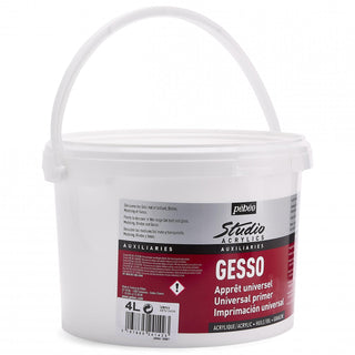 Pebeo Studio Acrylics White Gesso 4 Litres