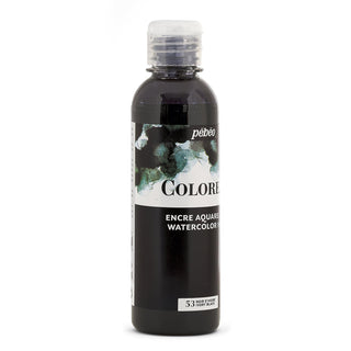 Pebeo Colorex Watercolour Ink 250ml, 53 Ivory Black