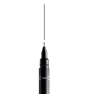 Uni-Ball Pin Fine Line Pen, Black, 0.5