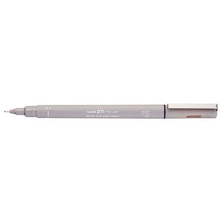 Uni-Ball Pin Fine Line Pen, Light Grey, 0.1