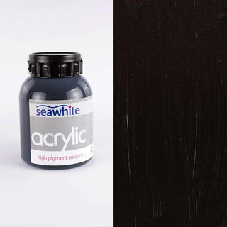 Seawhite of Brighton Acrylic Paint 1 Litre - Black