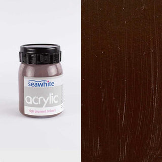 Seawhite of Brighton Acrylic Paint 500ml - Burnt Umber