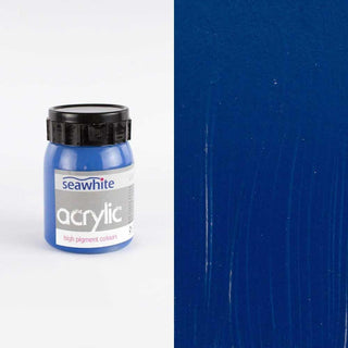 Seawhite of Brighton Acrylic Paint 500ml - Primary Cyan