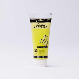 Pebeo Studio Acrylic 100ml - 080 Yellow Green