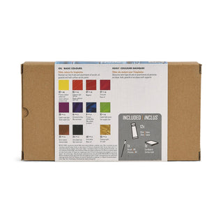 Pebeo Oil Basic Colours Set 12 x 20ml & Accessories