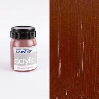 Seawhite of Brighton Acrylic Paint 500ml - Burnt Sienna