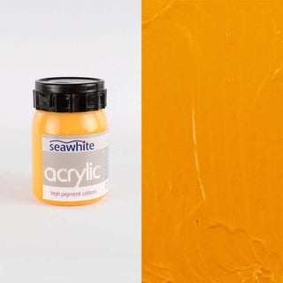 Seawhite of Brighton Acrylic Paint 500ml - Cadmium Yellow Medium