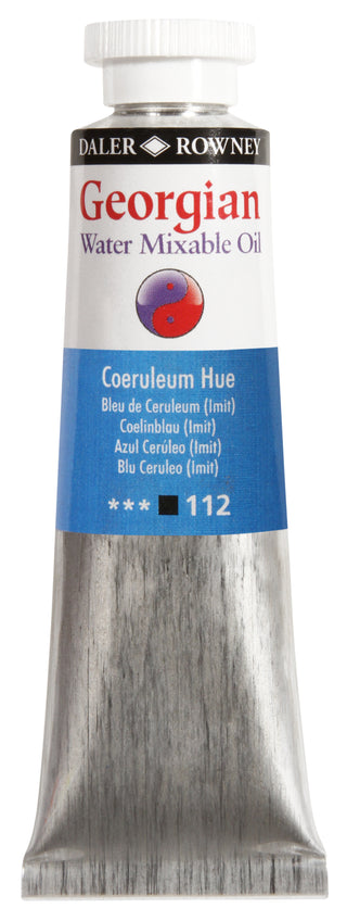 Daler Rowney Georgian Water Mixable Oil Colour 37ml - Coeruleum Hue