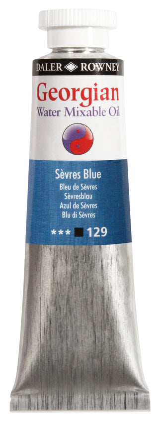 Daler Rowney Georgian Water Mixable Oil Colour 37ml - Sevres Blue