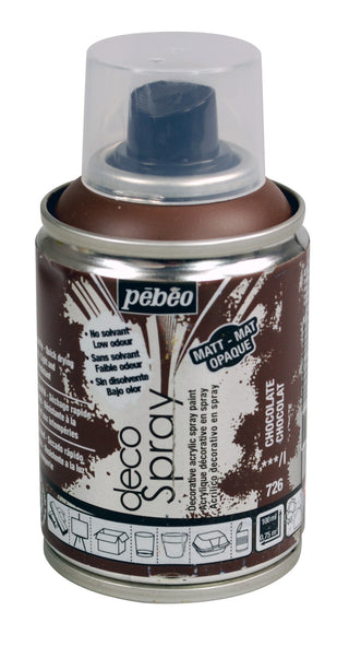 Pebeo DecoSpray Craft Acrylic Spray Paint 100ml - Chocolate 726
