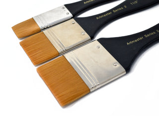 Artmaster Series 2 Synthetic Flat Spalter Paint Brushes
