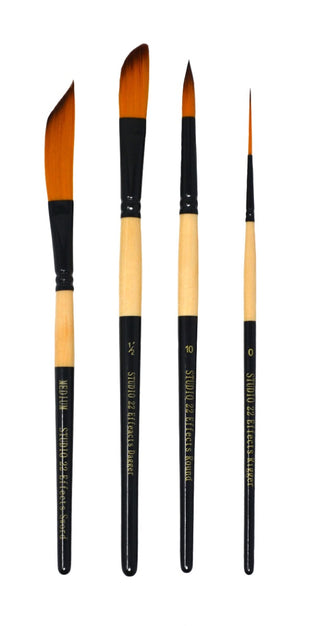 Synthetic Watercolour Sword & Dagger Brush Set of 4