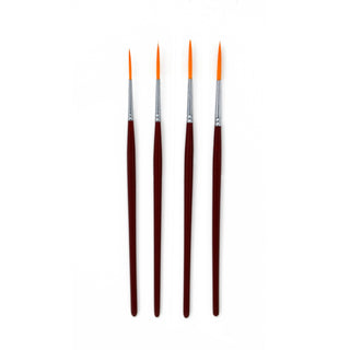 Major Brushes Rigger Brush Set of 4