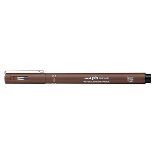 Uni-Ball Pin Fine Line Pen, Sepia, 0.1