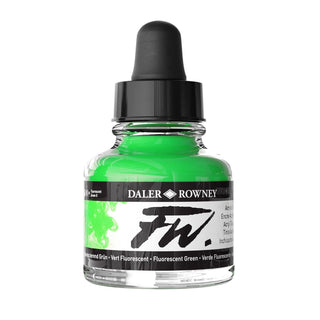 Daler Rowney FW Artists Acrylic Inks 29.5ml - Fluorescent Green
