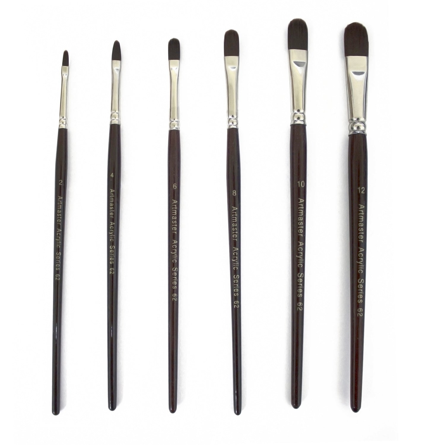 Artmaster Acrylic Series 62 Paint Brushes (Filbert)