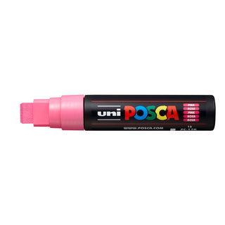 Uni POSCA PC-17K 15mm Broad Chisel Marker Pens - Pink