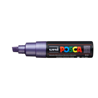 Uni POSCA PC-8K 8mm Chisel Marker Pens - Metallic Violet