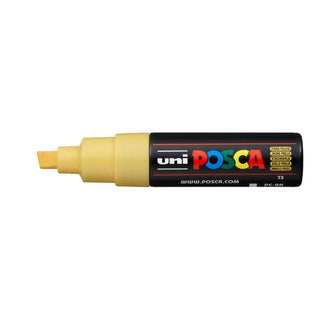 Uni POSCA PC-8K 8mm Chisel Marker Pens - Straw Yellow
