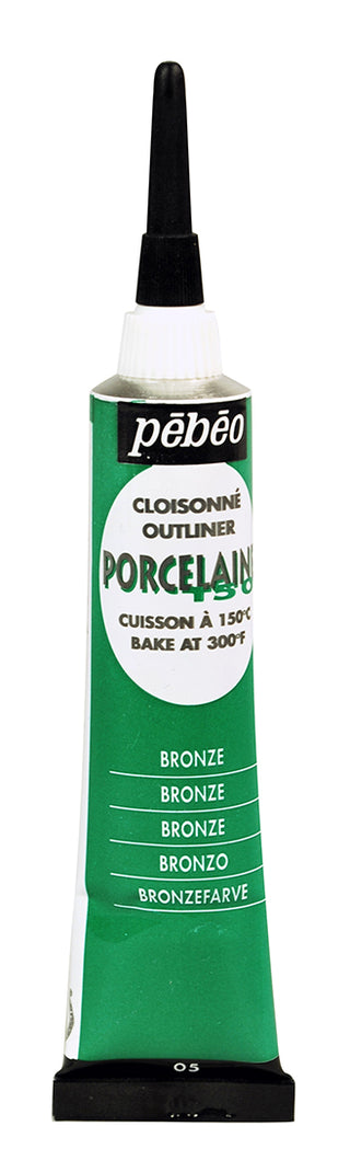 Pebeo Porcelaine 150 Outliner Tubes 20ml - Bronze