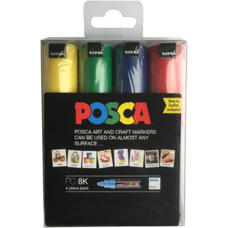 POSCA PC-8K Paint Markers Set 4 Standard Colours