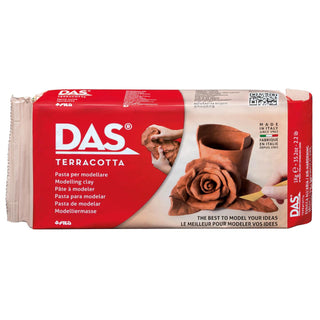 DAS Air Drying Clay 1kg x 2 Pack Bundle, White & Terracotta