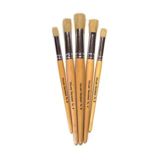 Major Brushes Stencil Brushes Pack of 5