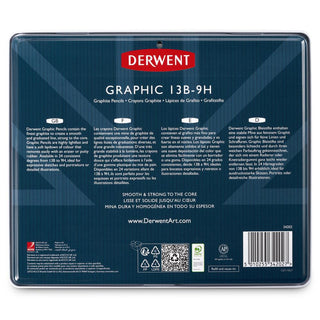 Derwent Graphic Pencils 24 Tin  (13B-9H)