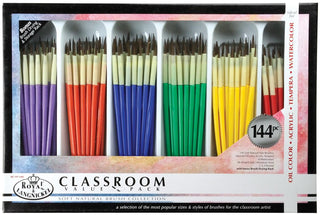 Royal & Langnickel Classroom Value Pack Soft Natural Brush Collection