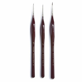 Artmaster Miniature Series 100 Triangular Grip 3pc Brush Set