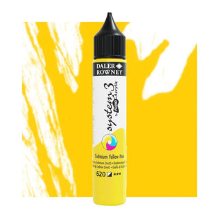 Daler Rowney System 3 Fluid Acrylic 29.5ml - 620 Cadmium Yellow Hue