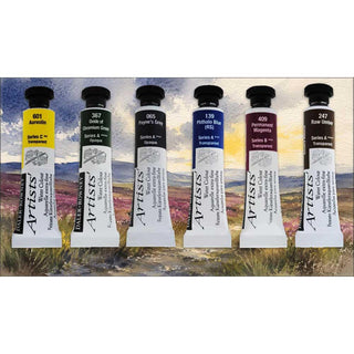 Daler Rowney Artists Watercolour Yorkshire Collection 6 x 5ml Tubes
