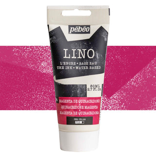 Pebeo LINO Water Based Printmaking Ink 80ml - 04 Quinacridone Magenta