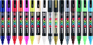 POSCA PC-5M Paint Markers Set 16 Standard Colours