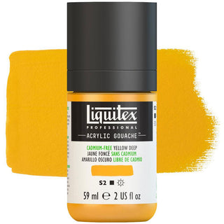 Liquitex Acrylic Gouache Paint 59ml - Cadmium-Free Yellow Deep