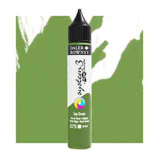 Daler Rowney System 3 Fluid Acrylic 29.5ml - 375 Sap Green